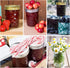 8 oz, 24 Pack 8 oz SPANLA Mason Jars Canning Jars Half Pint Glass jars with Regular Lids and Bands, Small Mason Jars