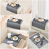 GEHE Bamboo Sofa Arm Tray, Foldable Couch Arm Tray Side Table, Anti-Falling Armrest Tables Cup Holder for Snacks