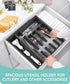 JULY HOME Expandable Kitchen Drawer Organizer, Plastic Flatware Drawer Organizer/Utensil Holder, Multipurpose