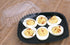 MT Products Clear Deviled Egg Containers, Holds 6 Eggs, Durable Egg Platter Tray, Pack of 12