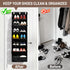 7 Closet 6 Tier Over The Door Shoe Organizer, Hanging Shoe Rack for with Dustproof Mesh Curtain & Side Pockets, Behind