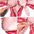 6 Pieces Pink Bow Balloon Mouse Party Decoration, Jumbo Bow Balloon for Wedding and Gender Reveal