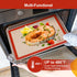 Silicone Baking Mat Set of 6, Non-Stick Food Grade Reusable Baking Mats, Round & Square Cake Mat, Easy Clean