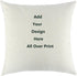 Custom Design Outdoor/Indoor Throw Pillowcase, Personalized Love Photo Wedding Keepsake, 18" x 18"