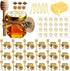 Ahhute Honey Jar, Mini Honey Jars with Dipper, Glass Honey Pot Baby Shower