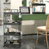 SPACEKEEPER Slim Rolling Storage Cart, 4 Tier Bathroom Organizer Mobile Shelving Unit for Kitchen, Bathroom, Craft,