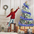 WILLBOND 50 Feet Christmas Tinsel Garland, Metallic Twist Garland for Christmas Tree Decorations, Wedding Birthday