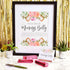 Sparkle and Bash Baby Shower Measuring Game, Pink 28-Piece Set with Guess Cards, Tapes & Sign for Moms