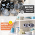 2 Pack 20 Tumbler Lid Organizer, Horizontal Tumbler Lid Storage Hook to Hold Up Lids, Space Saving Cup Lid Holders