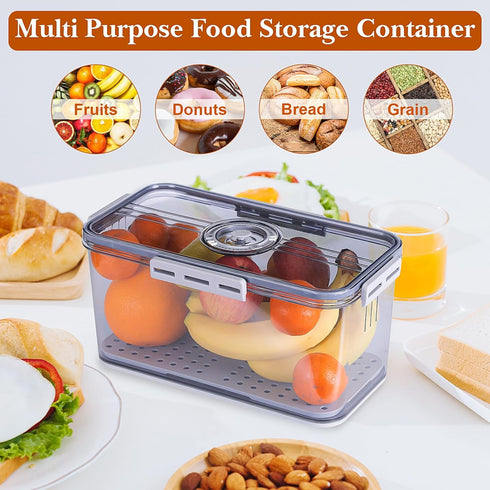 Counter ANYPROLUS Bread Box for Homemade Bread Boxes for Kitchen Airtight, Time Recording Bread Storage Container