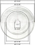 HQRP 15 3/4" Glass Turntable Tray - Compatible with Whirlpool Microwave Oven Cooking Plate - 15.75-inch (15.75" x 400mm)