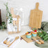 6 Sets 61Pcs Set Baby Shower Prizes for Game Winners Bridal Shower Prize Bamboo Cheese Board Artificial Eucalyptus