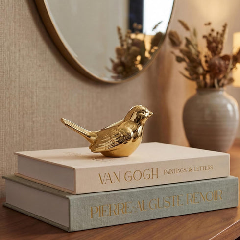 Decorative Books Set of 2 with Hidden Storage Premium Linen Coffee Table