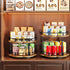 2 Countertop 10 Inch Spice Rack Lazy Susan Organizer for Cabinet, Rotating Spice Organization Tier Adjustable Lazy