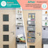 Over the Door Organizer - Clear Mesh Window Hanging Storage Rack - Closet/Wall Organization for Bedroom, Bathroom, Kids Room - Space Saving Shelves for Clothes, Shoe, Towel - US-Based Brand by Wondersome
