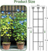 32in 2p Large Indoor Plant Trellis for Climbing Plants, Expandable Metal Garden Trellis for Potted Plants, Tall Plant