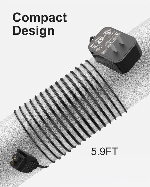 WUKUR Charger for Dirt Devil Quick Flip 440009122, Compatible with Dirt Devil BD30010 Vacuum Cleaner Power Supply