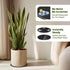 NBYONE Indoor,12inch 360 -12" Use(12inch Plant Stand with Wheels Plant Caddy with Wheels Swivel Casters Tempered Glass