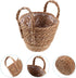 Yardwe Woven Flower Basket | Straw Weaving Plant Flower Pots Cover for Garden Containers and Storage Bins 6.3 Inches