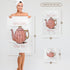 3D Rose Keep Calm and Drink Tea Hand Towel, Vintage Teapot Image, 15" x 22"