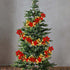 Glintoper Christmas Poinsettia Garland - 5.9 FT Lighted Artificial Garland with 36 Red Flowers, Battery Operated