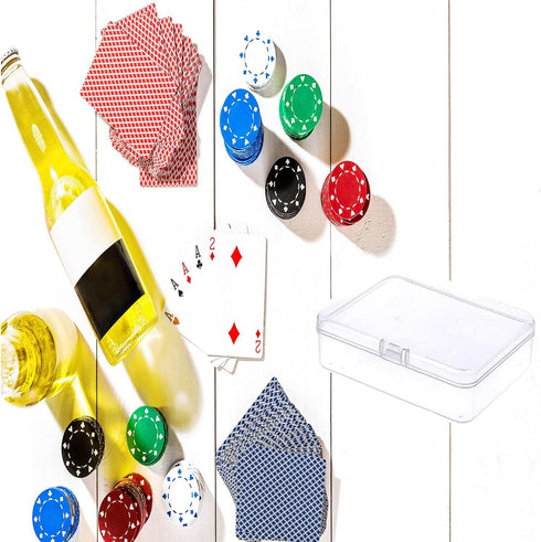 Goiio 6 Pcs Mini Plastic Storage Containers Box with Lid for Collecting Small Items, Beads, and Crafts