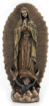 Veronese Design Our Lady Of Guadalupe Virgin Mary Statue, 6 1/8" Cold Cast Resin, Bronze Finish