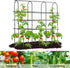 6 OTOSUNNY Garden Trellis for Climbing Plants Outdoor, FT Tall Arch Tunnel, Metal A-Frame Plant Support with Trellis
