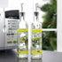 CEDAR HOME Olive Oil Bottle Set - Glass Dispenser Vinegar Cruet 17oz with Stainless Steel Pourer Spout, Green