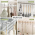Amazer Shower Curtain Hooks, Plastic Double Shower Curtain Rings for Bathroom Shower Curtain Rod - Set of 12, Nickel