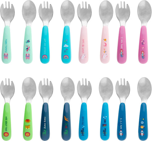 Stephen Joseph Spoon and Fork Sets - RAINBOW, OS (SJ1211)
