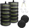 Tanzfrosch 2 PCS Herb Drying Rack 6 Layers Mesh Hanging with Zipper