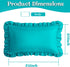 Set 1, 20" 54", KKJIAF Ruffle Body Pillow Cases of Ruffled Pillow Covers with Envelope Closure, Wrinkle Resistant