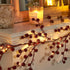 Vanthylit 6FT Red Berry Garland Lights, Battery Operated Christmas Garland with Timer for Holiday Decorations
