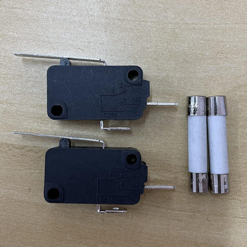 6600JB3001E Refrigerator Dispenser Switch (Normally Open) and Slow-Blow Ceramic Fuses Compatible with LG Refrigerator