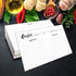 Double Sided Recipe Cards, Set of 50, 4x6 Inch Thick Cardstock with Lines