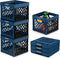 CleverMade Collapsible Milk Crate 25L (6.6 Gal) 3 Pack, 50 lb Capacity