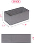 DIOMMELL 9 Pack Foldable Cloth Storage Box - Closet Organizer Fabric Baskets for Clothes, M Grey 090