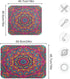 Boho Ethnic Dish Drying Mat - Bohemian Mandala Paisley Kitchen Countertop Mat, 16 x 18 Inch Absorbent