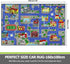 Decor,5.2'x3.3' Capslpad Blue Car Road Kid Rug Carpet Playmat for Playoom Traffic Road Kids Play Mat for Toddler Non