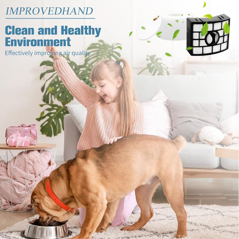 Improvedhand NV770 Filter Replacement for Shar-k Duo Clean Lift-away Vacuum, 2 High Efficiency Foam & Felt Filters