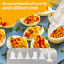 2-Layer 36 Deviled Egg Containers with Lid, Slots Deviled Egg Tray Carrier with Handle and Deviled Egg Injector Piping