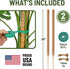 imezos 2 Pack 30 Inch Moss Pole for Plants, Moss Poles for Climbing Plants Monstera, Handmade Coco Coir Plant Pole