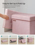12.2 16.1 12.2 Inches, 286 lb ULSF102R01 SONGMICS MAZIE Collection - Small Folding Storage Ottoman, Foot Rest Stool, x