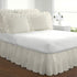 FRESH IDEAS Eyelet Ruffled Pillow Sham Euro, Ivory