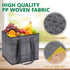 VENO 3 Pack 6 Reusable Grocery Bags, Shopping Bags for groceries, Utility Tote with Handles and Hard Bottom, Foldable