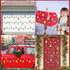MORCART 80PCS Reflective Christmas Car Magnets Set for Refrigerator, Garage, Mailbox Decor