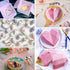 Qefuna Set Hammer,Chocolate Heart Shaped Chocolate Mold Includes Round Cylinder Candy Mold,Cavities Heart Mold,Piping