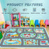 31''x47'' Kids Rug Car Rugs Playmat Carpet for Play Toy Cars for Playroom Classroom Kids Room, Non-Slip Road Traffic