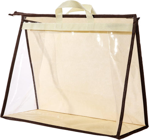 CINPIUK Clear Handbag Storage Bags, XL Purse Organizer for Closet, Zipper Hanging Storage Bag